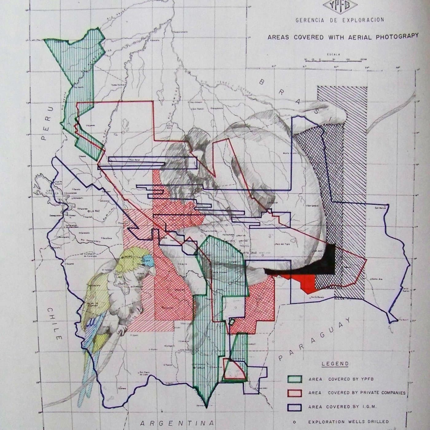 Obra de la serie Mapas